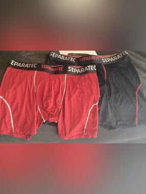 🏋🏻‍♂️ SEPARATEC  ♥️  COMPRESSION BOXER BRIEFS Athletic Workout Sz Medium